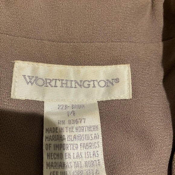 Worthington Taupe Top - Picture 3 of 5